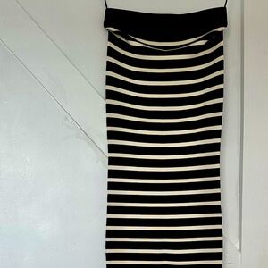 J Crew. XS. Brand new with tags. Black and creamy white wool dress